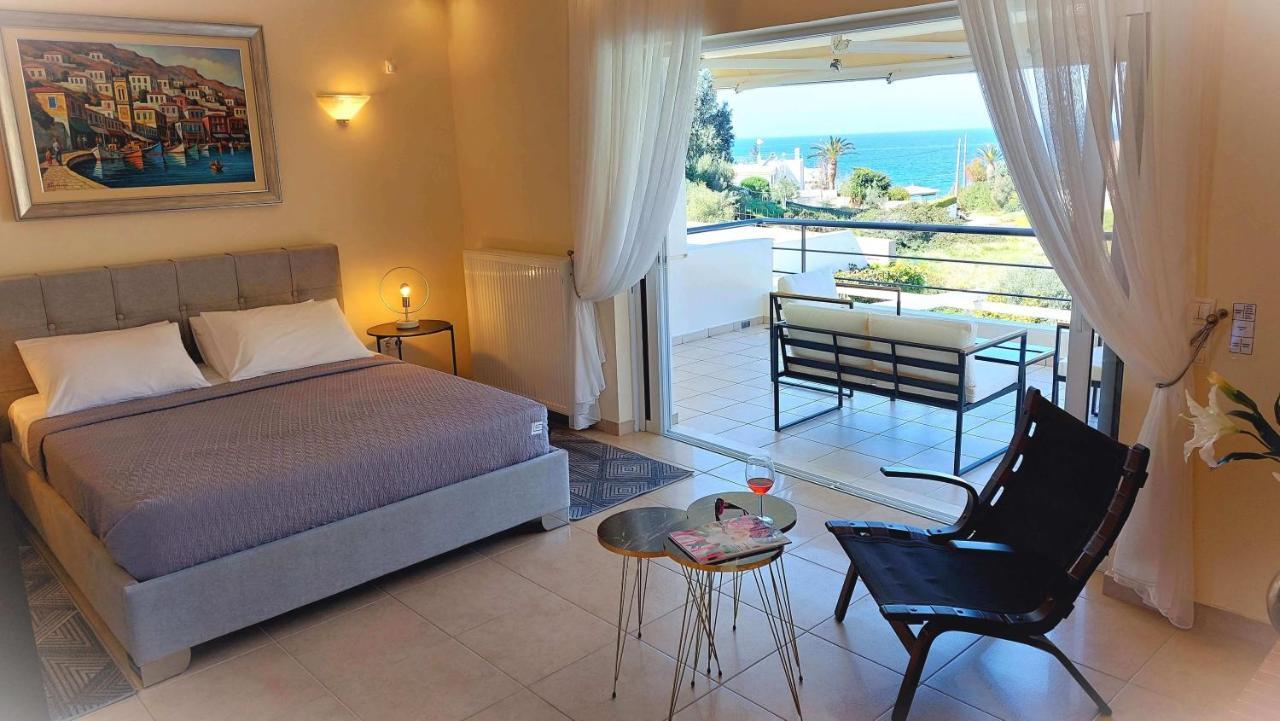 Holiday Villa Sunjoy Close To The Beach Cap Cap Sounion Extérieur photo